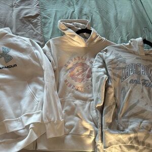 Girls name brand hoodies- youth xl and 13/14
